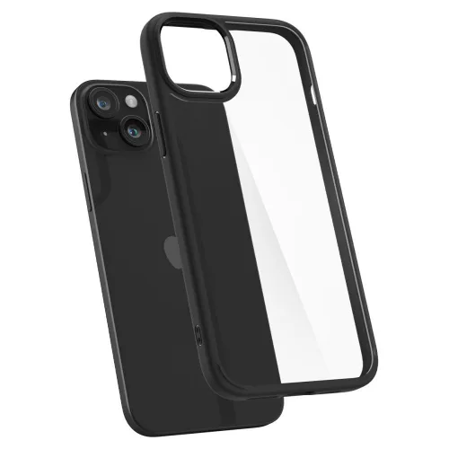 Spigen Ultra Hybrid ütésálló tok - Apple iPhone 15 - fekete/átlátszó