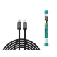 Devia Gracious Series Tube PD 27W Type-C/Lightning adat-és töltőkábel 1m - fekete