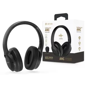   Devia EarBass Pro1 ANC Bluetooth sztereó fejhallgató beépített mikrofonnal - fekete