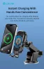 Devia Smart Series 15W vezeték nélküli autós töltő/tartó műszerfalra/szélvédőre - fekete