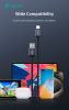 Devia Gracious Series 10W USB/Type-C adat-és töltőkábel 1m - fekete