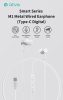 Devia Smart Series M1 Metal In-Ear sztereó fülhallgató - Type-C - fekete