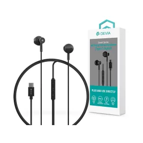   Devia Smart Series M2 Metal In-Ear sztereó fülhallgató - Type-C - fekete