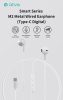 Devia Smart Series M2 Metal In-Ear sztereó fülhallgató - Type-C - fekete