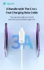 Devia Smart Series 30W GaN PD+QC hálózati gyorstöltő adapter + Type-C/Lightning kábel - fehér