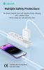Devia Smart Series 30W GaN PD+QC hálózati gyorstöltő adapter + Type-C/Lightning kábel - fehér