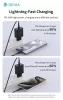 Devia Rocket Series 45W PD+QC hálózati gyorstöltő adapter + Type-C/Type-C kábel - fekete