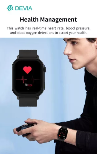 Devia Pro2 okosóra AMOLED kijelzővel - ezüst