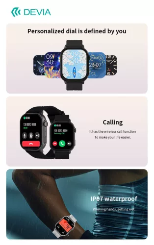 Devia Pro2 okosóra AMOLED kijelzővel - ezüst