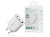 Devia Extreme Speed Series 65W GaN PD hálózati gyorstöltő adapter USB+2xType-C - fehér