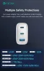 Devia Extreme Speed Series 65W GaN PD hálózati gyorstöltő adapter USB+2xType-C - fehér
