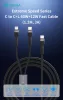 Devia Extreme Speed Series 60W+12W Type-C/Type-C + Lightning adat- és töltőkábel 1.2m - fekete