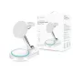 Devia Extreme Speed Series 15W Qi 3 In 1 vezeték nélküli töltő Smartphone/iWatch/Airpods - fehér