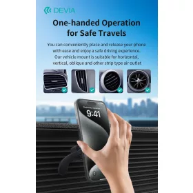   Devia Smart Series mágneses autós tartó szellőzőrácsba - fekete