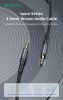 Devia iPure Series Woven AUX 3,5/3,5mm jack audio kábel 1m - fekete