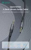Devia iPure Series Woven AUX 3,5/3,5mm jack audio kábel 1m - fekete