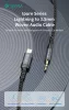 Devia iPure Series Woven AUX 3,5mm jack/Lightning audio kábel 1m - fekete