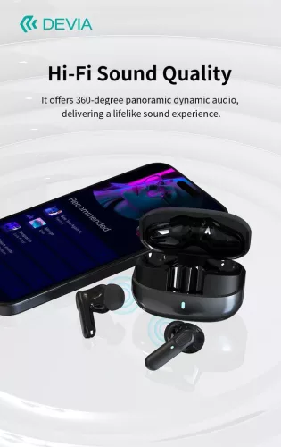 Devia ANC TWS-Pro1 Bluetooth sztereó headset - fehér