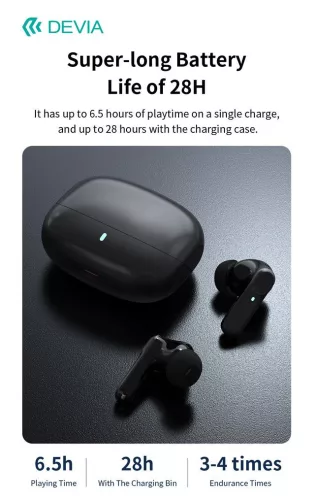 Devia ANC TWS-Pro1 Bluetooth sztereó headset - fekete