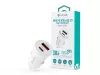 Devia Smart Series Mini 30W PD+QC USB+Type-C autós töltő adapter - fehér