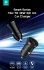 Devia Smart Series Mini 30W PD+QC USB+Type-C autós töltő adapter - fehér