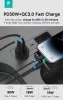 Devia Smart Series Mini 30W PD+QC USB+Type-C autós töltő adapter - fehér