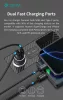 Devia Extreme Speed Series 30W PD+QC autós gyorstöltő USB+Type-C - fekete