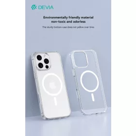   Devia Pure Clear Magnetic ütésálló tok - Apple iPhone 16 Pro Max - átlátszó