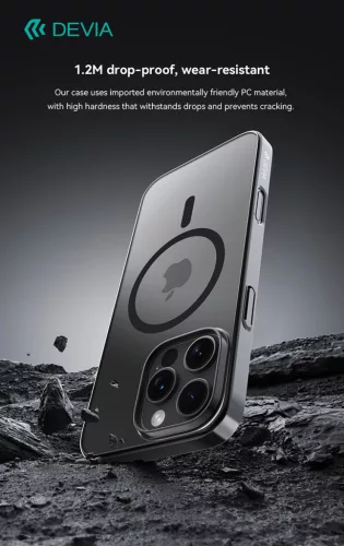Devia Glimmer Magnetic Series tok - Apple iPhone 16 - fekete
