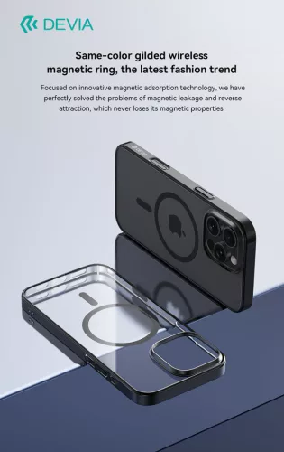 Devia Glimmer Magnetic Series tok - Apple iPhone 16 Pro Max - fekete