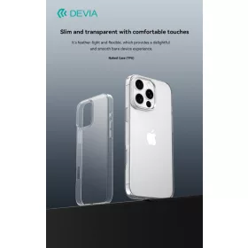   Devia Naked Series szilikon tok - Apple iPhone 16 Pro Max - átlátszó