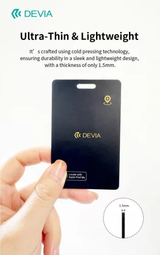 Devia Lite Tag Anti-Lost Device helymeghatározó kártya - fekete