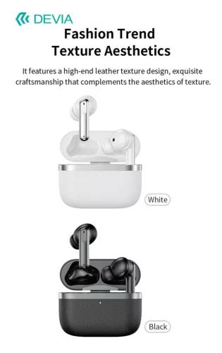 Devia TWS-Ultra-1 ANC Bluetooth sztereó headset - fehér