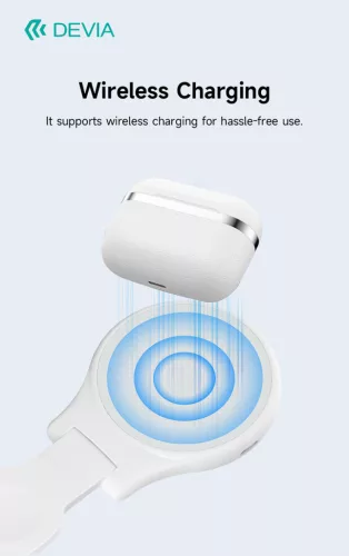 Devia TWS-Ultra-1 ANC Bluetooth sztereó headset - fehér