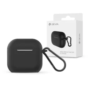 Devia Naked szilikon tok AirPods 4 fülhallgatóhoz - fekete