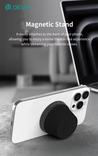 Devia Sound Lite3 vezeték nélküli mágneses bluetooth hangszóró - fekete