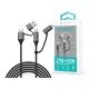 Devia Extreme Speed Series Multi Functions 4in1 USB-A/Type-C/Lightning adat- és töltőkábel - fekete
