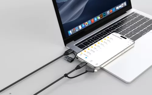 Devia Extreme Speed Series Multi Functions 4in1 USB-A/Type-C/Lightning adat- és töltőkábel - fekete