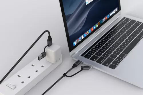 Devia Extreme Speed Series Multi Functions 4in1 USB-A/Type-C/Lightning adat- és töltőkábel - fekete