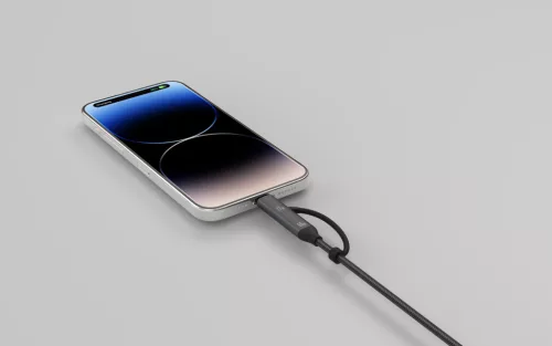 Devia Extreme Speed Series Multi Functions 4in1 USB-A/Type-C/Lightning adat- és töltőkábel - fekete