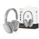 Devia EarBass Pro2 ANC Bluetooth sztereó fejhallgató beépített mikrofonnal - ezüst