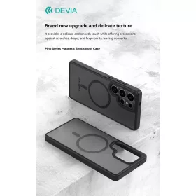   Devia Pino Series Magnetic ütésálló tok - Samsung SM-S931 Galaxy S25 - fekete