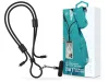 Devia Cable Pro5 Woven 27W PD Type-C/Lightning adat- és töltőkábel + nyakpánt 1.6m - fekete