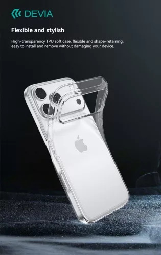 Devia Naked Series szilikon tok - Apple iPhone 17 Pro Max - átlátszó