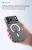 Devia Crystal Series Magnetic 360° kameravédős ütésálló tok - Apple iPhone 17 - átlátszó