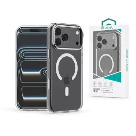   Devia Crystal Series Magnetic 360° kameravédős ütésálló tok - Apple iPhone 17 Pro Max - átlátszó