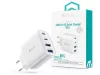 Devia Pro1 40W GaN QC 2xUSB + 2xType-C hálózati gyorstöltő adapter - fehér