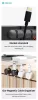 Devia Lite1 360°-ban elforgatható mágneses kábelrendező szett - 3db/cs - fekete