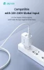 Devia Lite2 2.4A (5V EU) 2xUSB hálózati töltő adapter - fehér