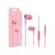 Devia Kintone In-Ear sztereó fülhallgató - 3,5mm jack - pink
